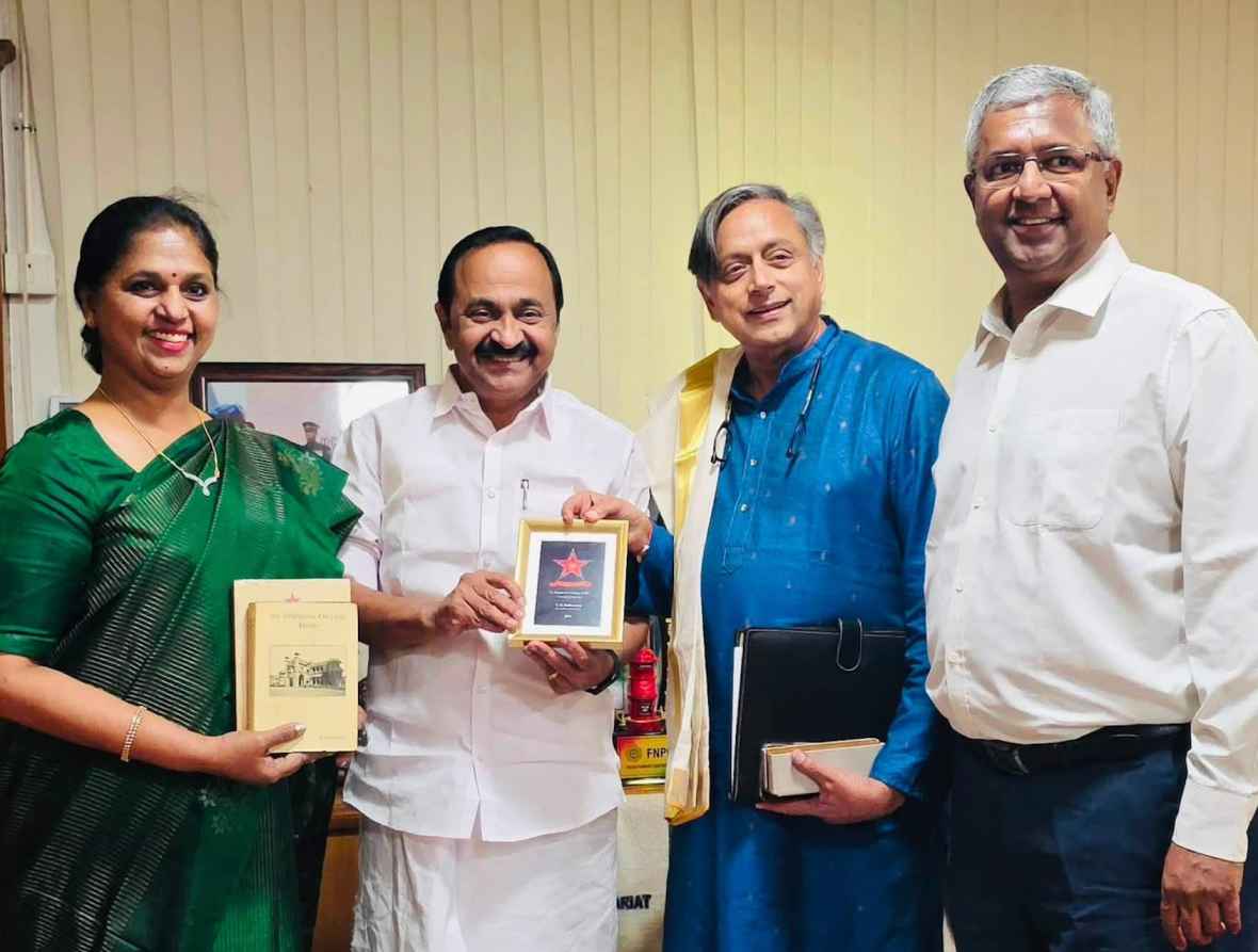Principal Prof. Susan Elias Meets Kerala Chief Minister V. D. Satheesan Along with Distinguished Senior Alumnus Dr. Shashi Tharoor