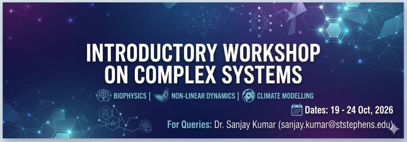   INTRODUCTORY WORKSHOP ON COMPLEX SYSTEMS