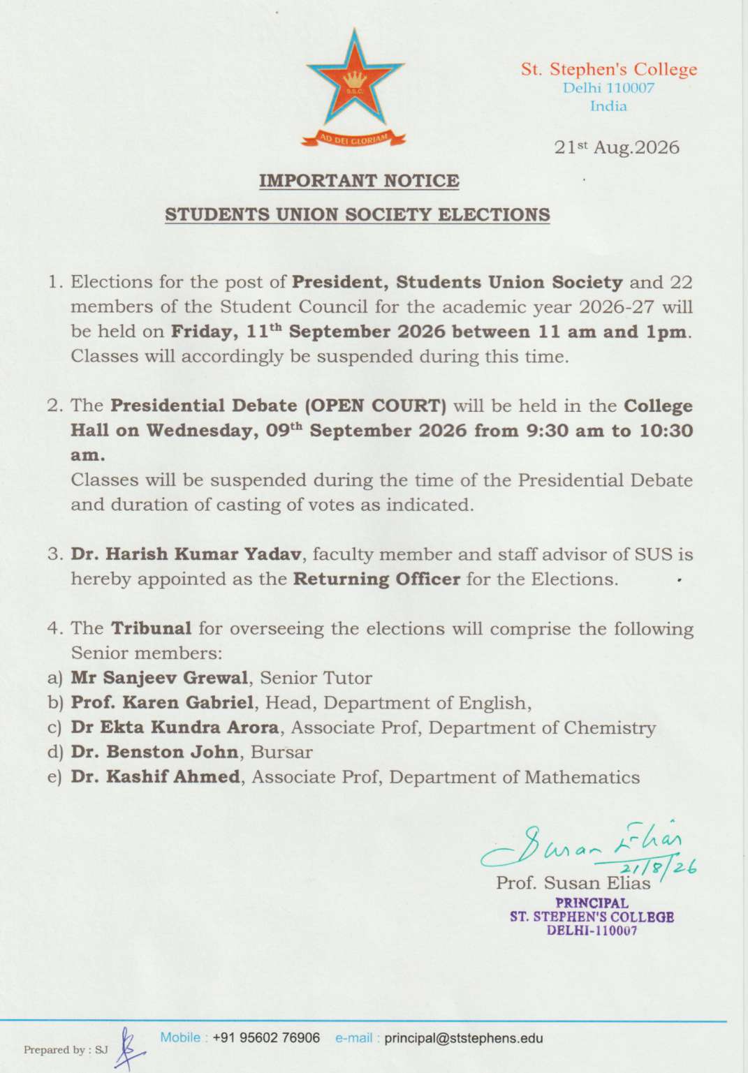 Students’ Union Society Elections 2026–27