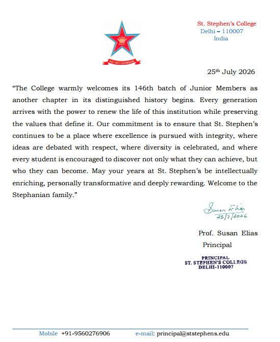 Welcome Note